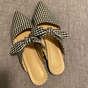 Gingham flats
